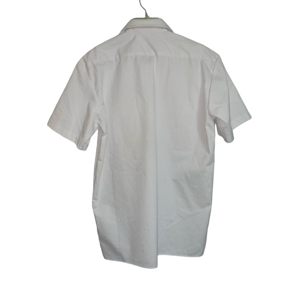 Sz.M*NWOT*Dickies*White Button-Down Short-Sleeve Work Shirt--2 Pockets - Picture 4 of 4
